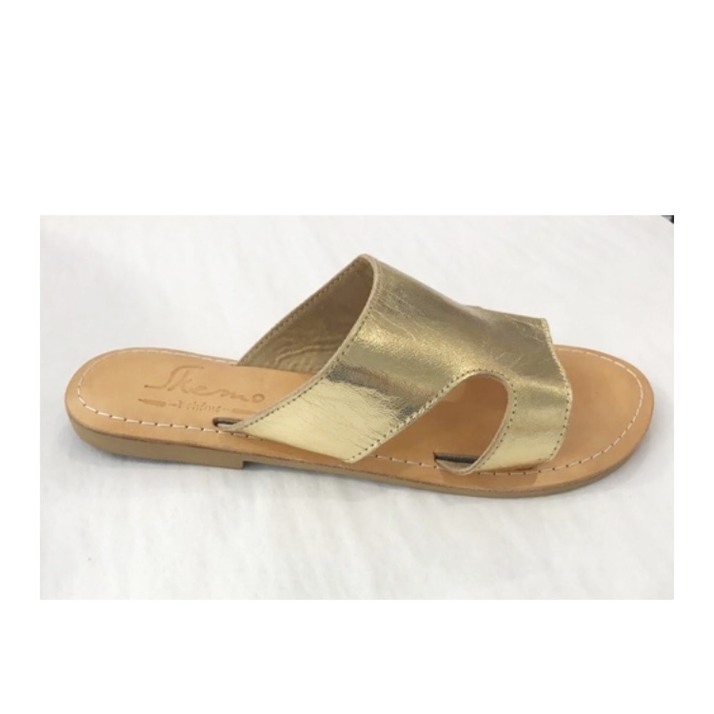 NEW Skemo Gold Flat Slides